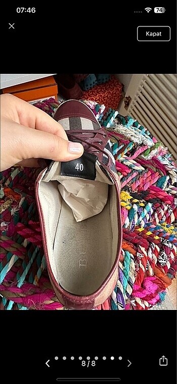 40 Beden BURBERRY AYAKKABI