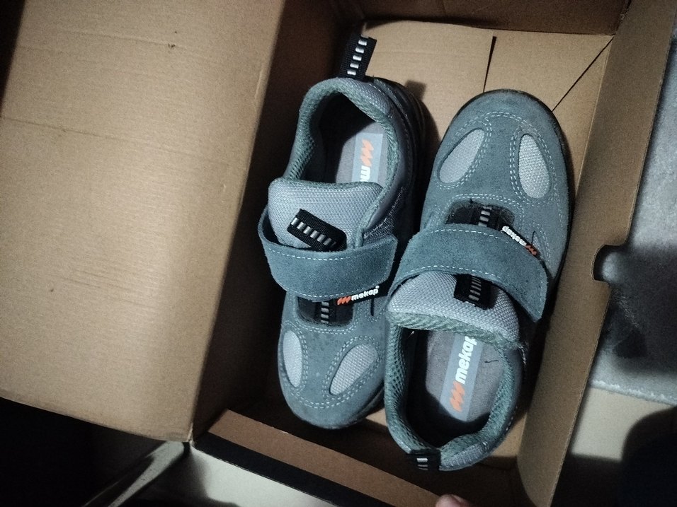 Gri Erkek Spor Ayakkabı Velcro Bantlı - Görsel 2