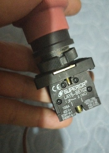 Kırmızı Endüstriyel Acil Durum Butonu - Görsel 4