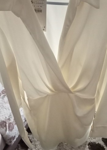 kadın krem elbise 
XS Beden - Görsel 3