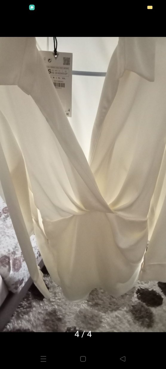 kadın krem elbise 
XS Beden - Görsel 3