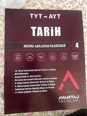 Tyt Ayt KPSS için tarih konu seti avantaj yayınları - Görsel 5