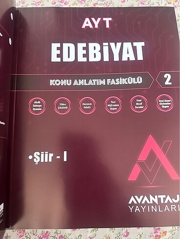 Ayt Edebiyat Konu Fasikülleri 5 cilt Avantaj yayınları - Görsel 3