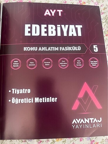 Ayt Edebiyat Konu Fasikülleri 5 cilt Avantaj yayınları - Görsel 6
