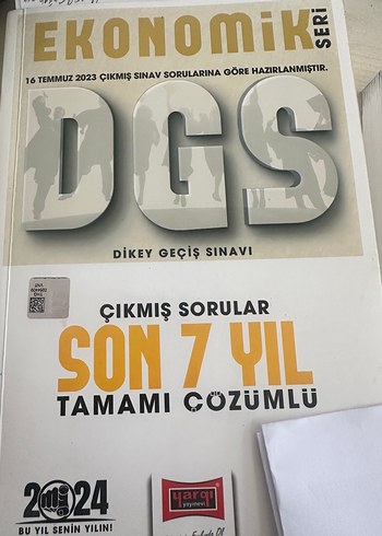 DGS Son 7 Yıl Çözümlü Çıkmış Sorular Kitabı