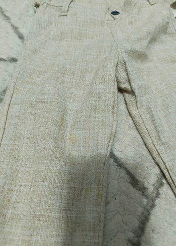 Bej Düğmeli Çocuk Takım Elbise - Görsel 6