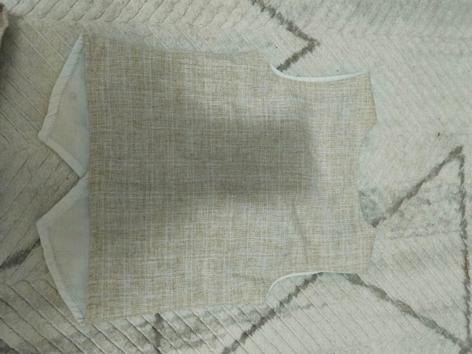 Bej Düğmeli Çocuk Takım Elbise - Görsel 3