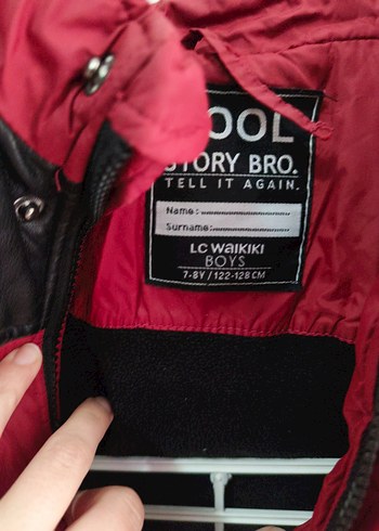 Kürk Detaylı bordo çocuk Mont - Görsel 4