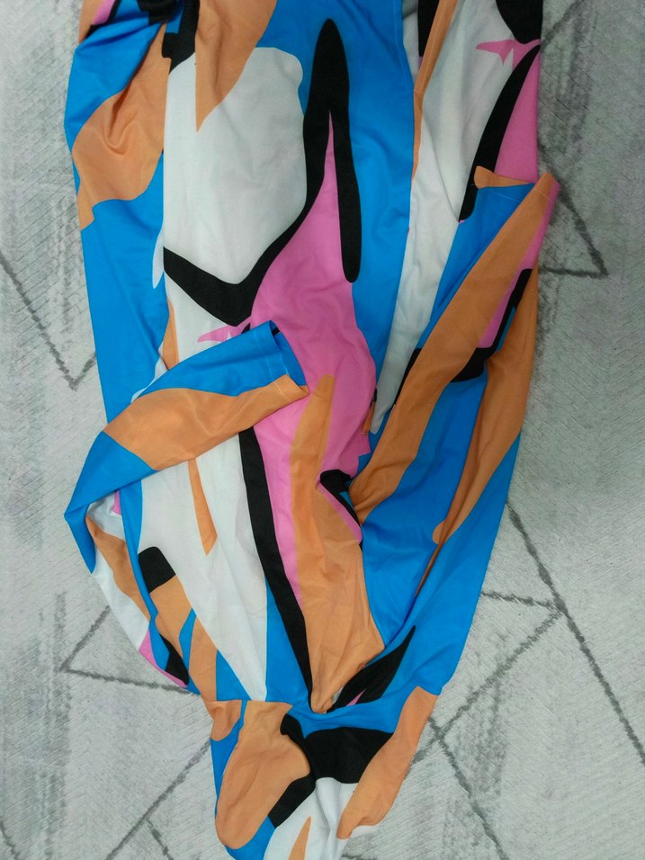 Renkli Desenli Uzun Kadın Kimono - Görsel 5