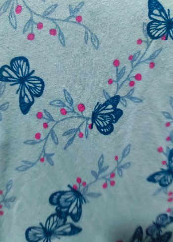 Kelebek Desenli Kız çocuk Elbise - Görsel 4