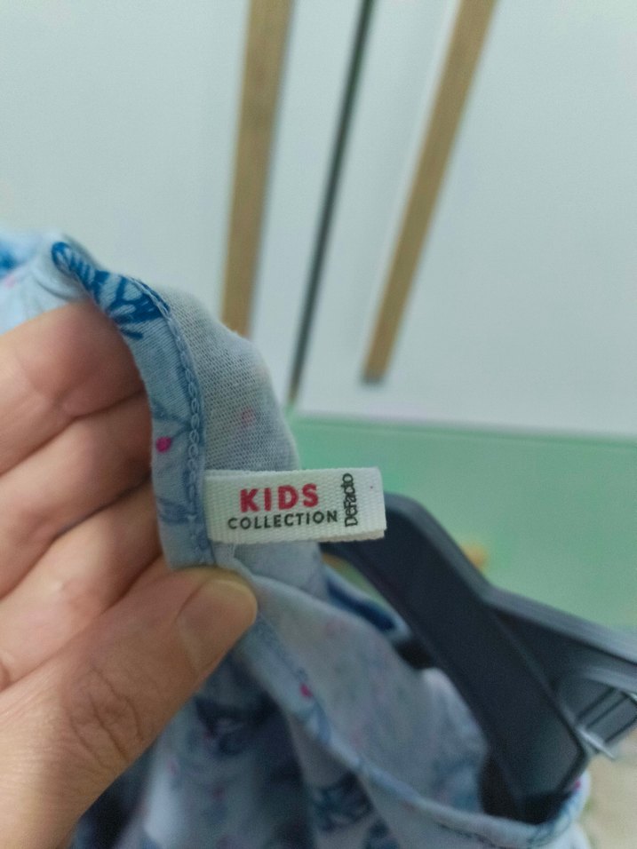 Kelebek Desenli Kız çocuk Elbise - Görsel 3