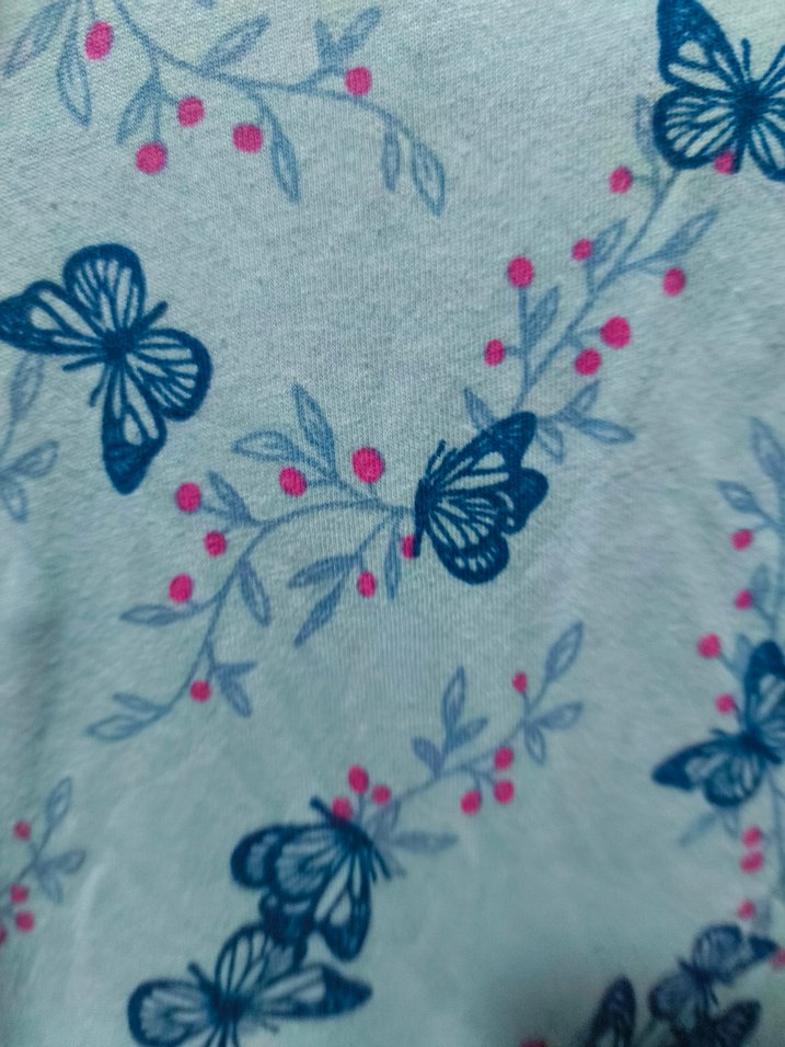 Kelebek Desenli Kız çocuk Elbise - Görsel 4