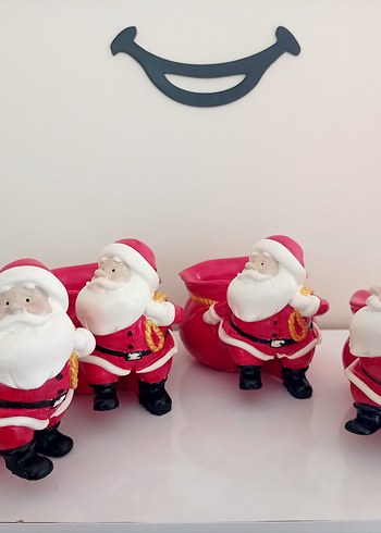 English Home Noel Baba Biblo Saksı Sunumluk