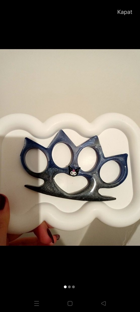 Mavi Gri Kuromi Pençe Self Defence - Görsel 2