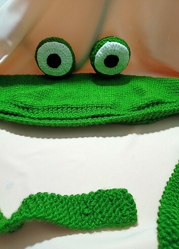 Beden yeşil Renk FROG Kurbağa Şapka