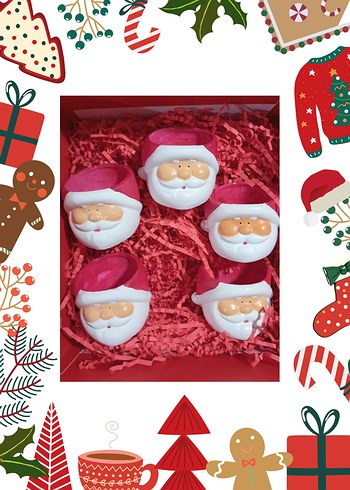 Noel Baba Saksı Şekerlik - Görsel 3