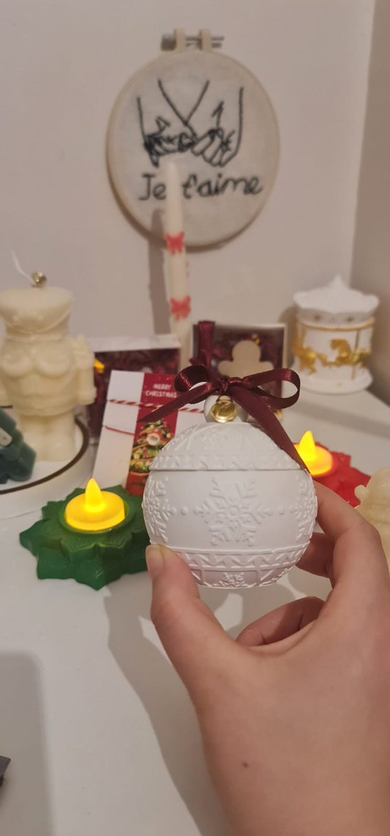 Beyaz Yılbaşı Kar tanesi kutu - Görsel 5