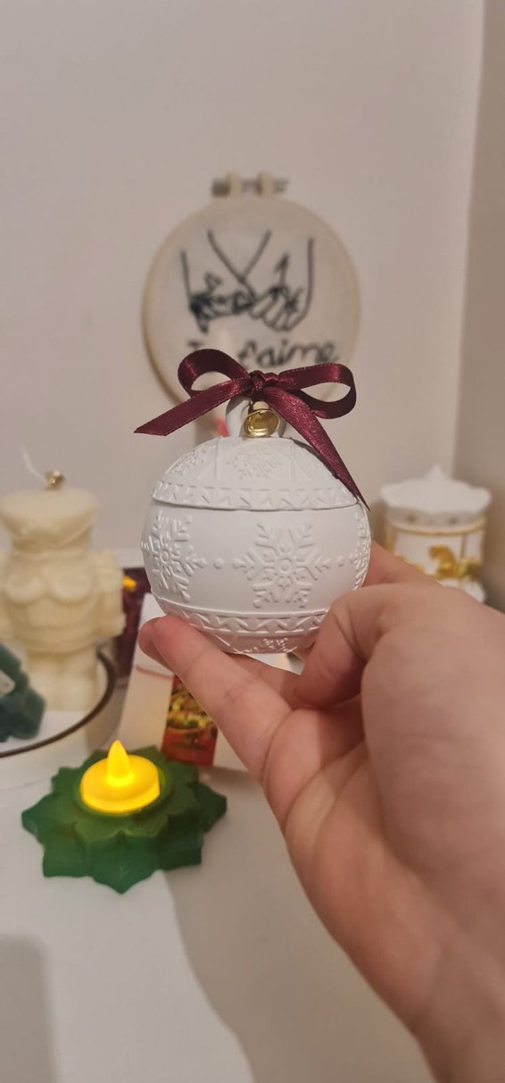 Beyaz Yılbaşı Kar tanesi kutu - Görsel 4