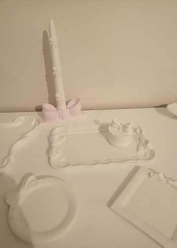 English Home Pinterest Coquette Tarzı Fiyonk Takı Tabağı Mum Set