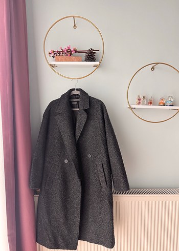 xs Beden Stradivarius Antrasit Renk Oversize Kaban