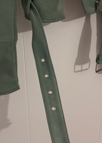 Pull and Bear Süet Biker Ceket