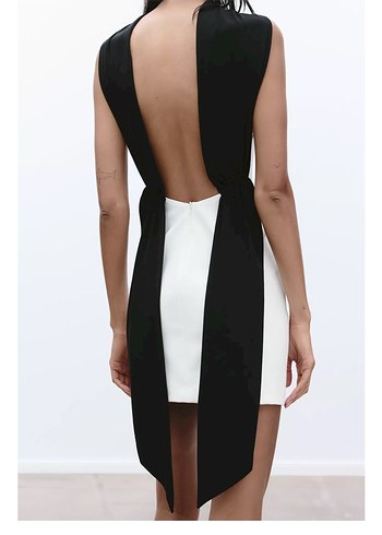 38 Beden beyaz Renk Zara Mini Elbise