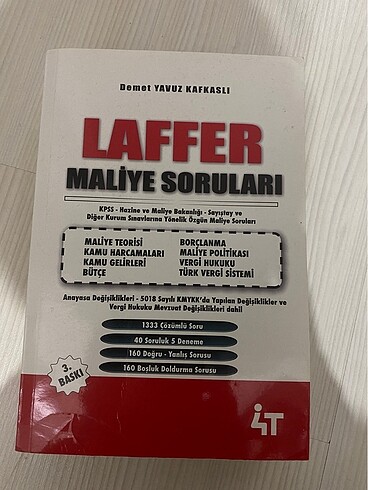  Laffer maliye soruları maliye çıkmış sorular