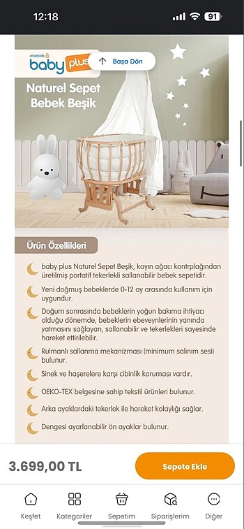  Beden Tahta beşik