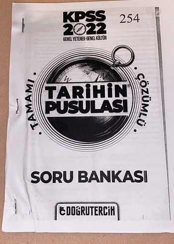 KPSS 2022 Tarihin Pusulası Soru Bankası