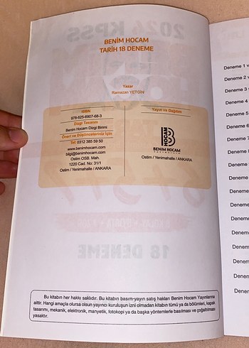 Beden Renk 2024 KPSS Tarih Deneme Seti 18 Test