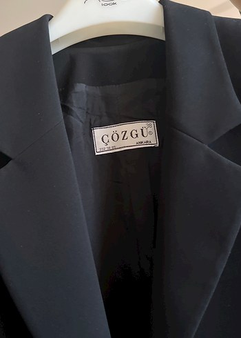 Siyah Kadın Uzun İş Kabanı - Görsel 5