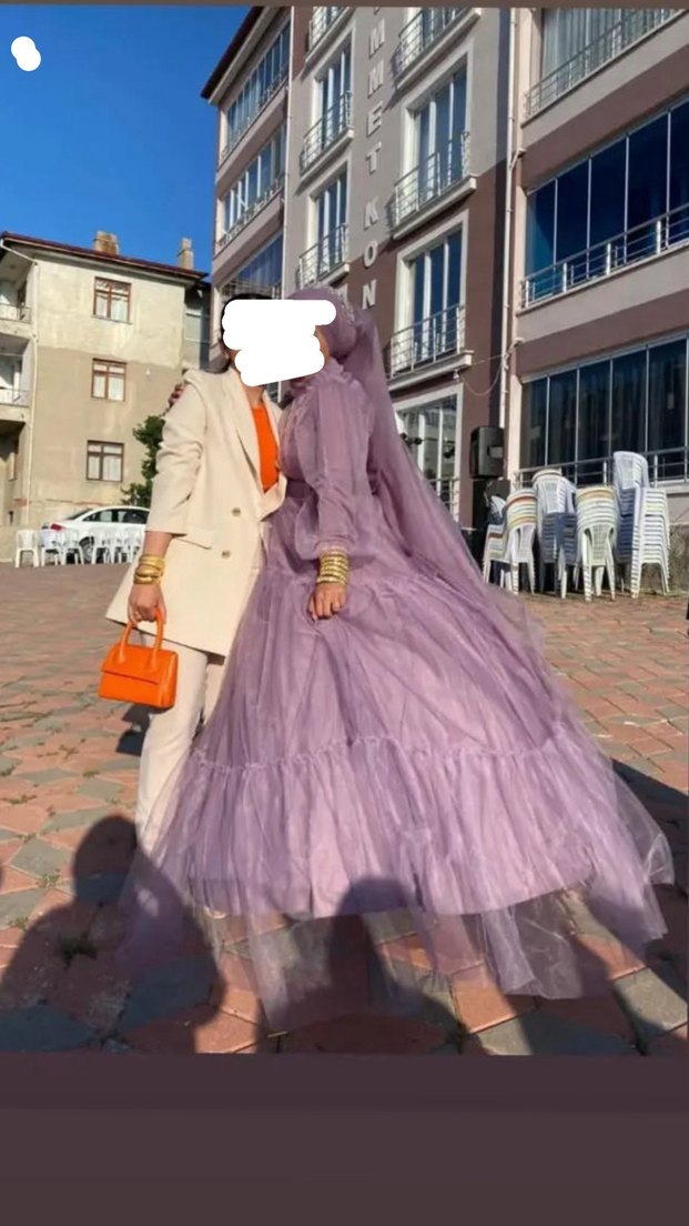 Bohem Tarzı Mor Drapeli Kadın Şal - Görsel 3