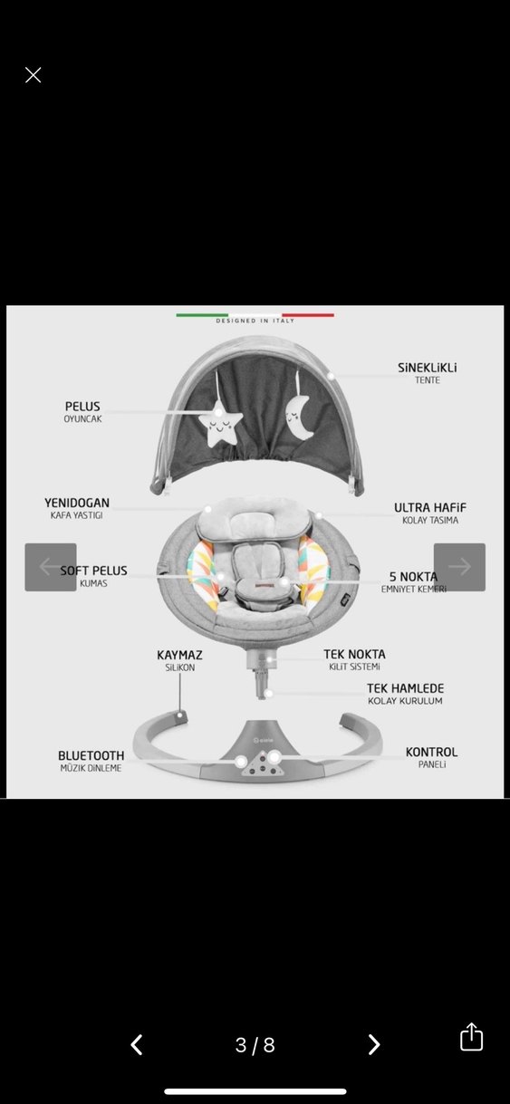 Gri Bebek Oto Koltuğu - Görsel 4