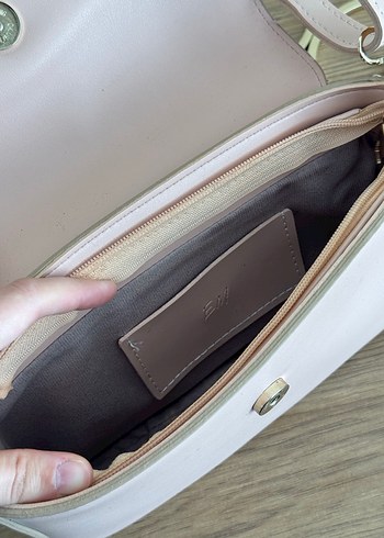 Modern Klasik Pembe Deri Kadın Çanta - Görsel 5