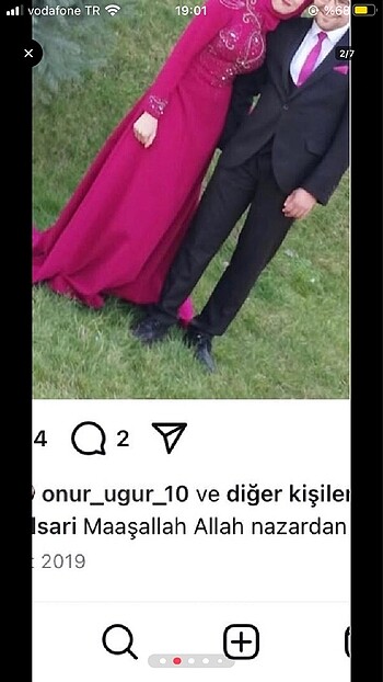 Bir kez giyildi nişanımda