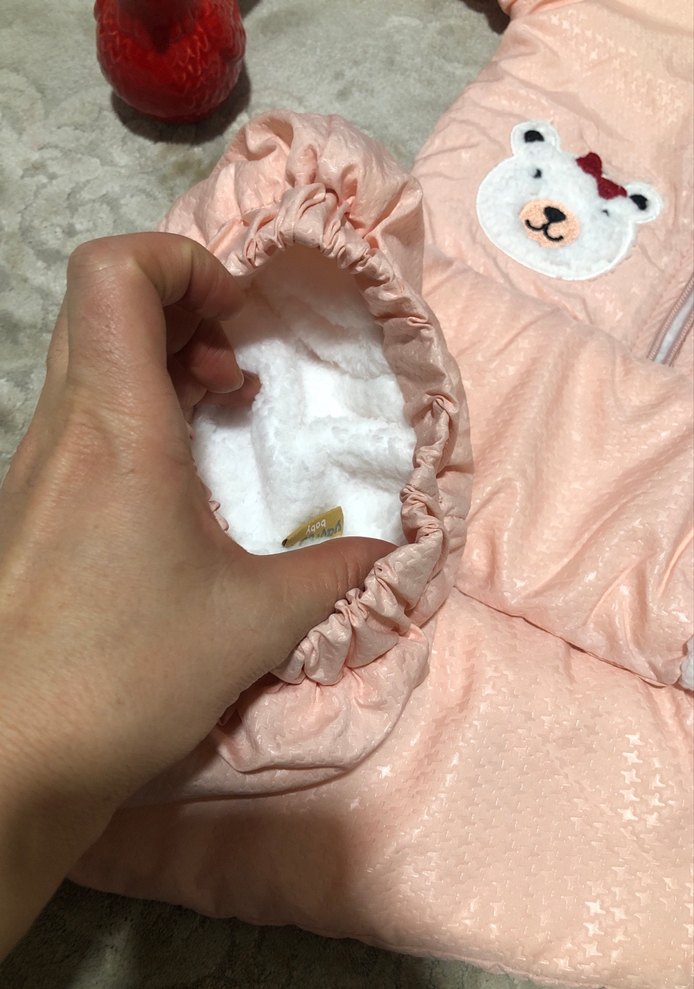 Pembe Kürklü Uzun Kollu Bebek Kız Takımı - Görsel 4