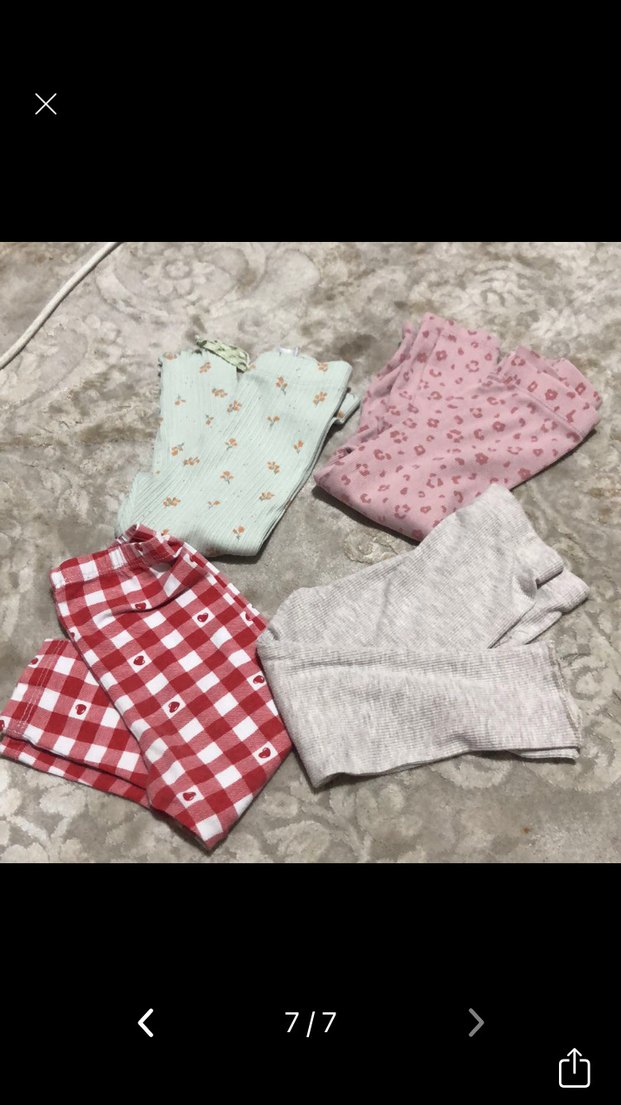 Kız Çocuk Çok Renkli Desenli Tayt Seti - Görsel 5