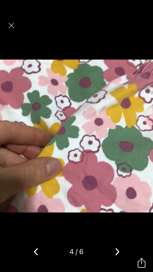 Pembe Çiçek Desenli Bebek Kız Takımı - Görsel 3