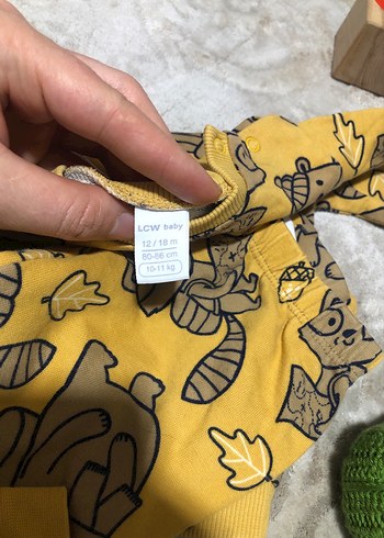 Renkli Baskılı Sarı Çocuk Pijama Takımı - Görsel 7