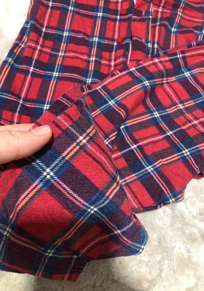 Kırmızı Ekose Desenli Uzun Kollu Kadın Pijama - Görsel 3