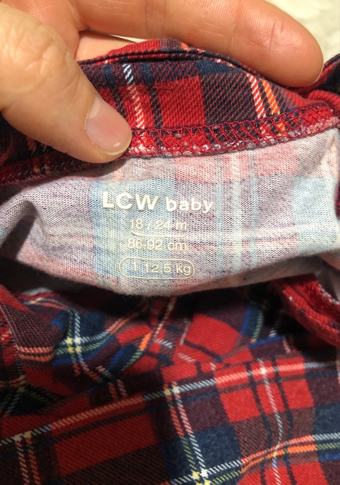 Kırmızı Ekose Desenli Uzun Kollu Kadın Pijama - Görsel 4