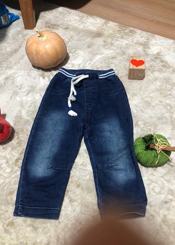 Erkek Çocuk Rahat Kesim Mavi Kot Pantolon - Görsel 3