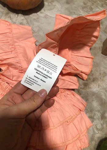 Pembe Bebek Kız Tulum Fırfırlı - Görsel 4