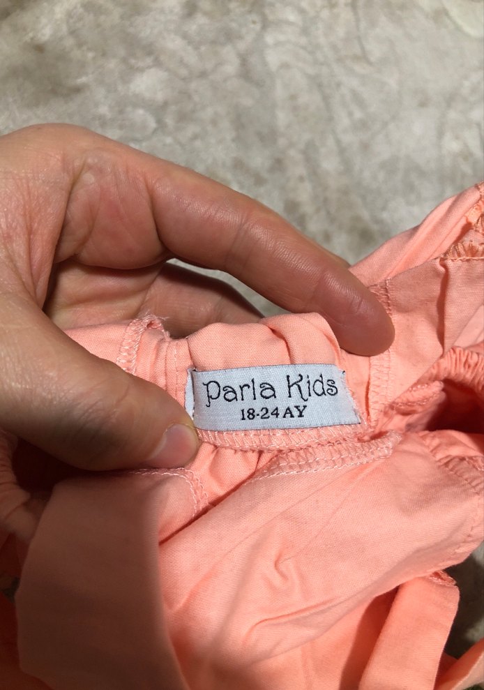 Pembe Bebek Kız Tulum Fırfırlı - Görsel 5