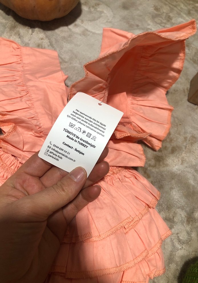 Pembe Bebek Kız Tulum Fırfırlı - Görsel 4