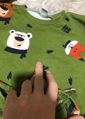 Renkli Baskılı Erkek Bebek Triko Takım - Görsel 6