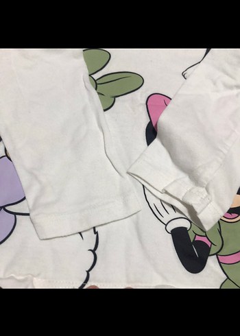 Kız Çocuk Uzun Kollu Baskılı Tişört - Görsel 5