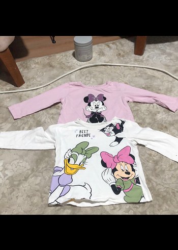 Kız Çocuk Uzun Kollu Baskılı Tişört - Görsel 2