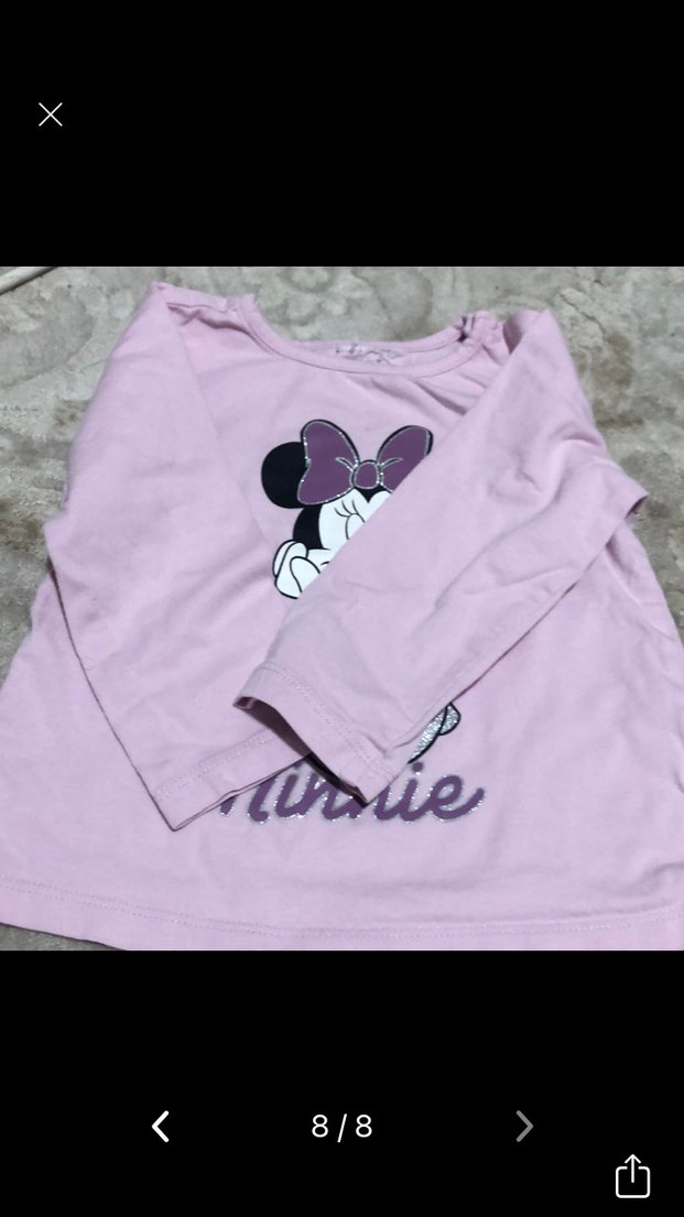 Kız Çocuk Uzun Kollu Baskılı Tişört - Görsel 3