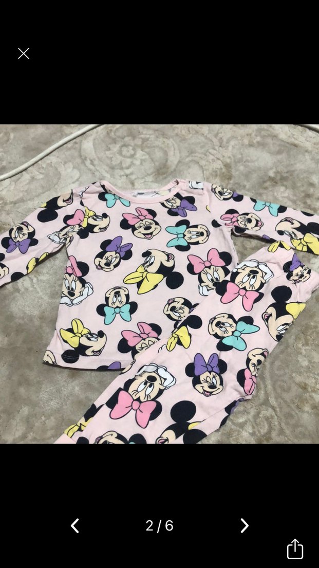 Bebek Kız Baskılı Uzun Kollu Tulum Seti - Görsel 2